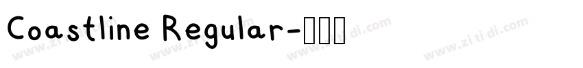Coastline Regular字体转换 Coastline Regular字体转换